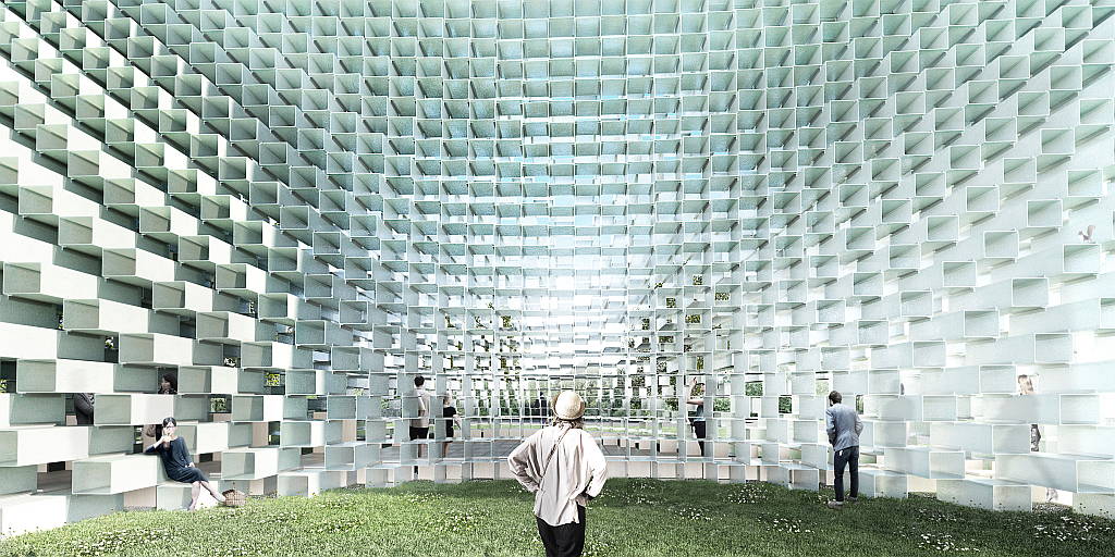 Serpentine Pavilion 2016 designed by Bjarke Ingels Group (BIG) : Design render © Bjarke Ingels Group (BIG)