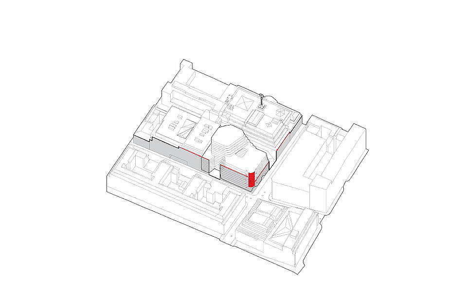 Hästen 21 Stockholm Facade Lines : Diagram © Schmidt Hammer Lassen Architects