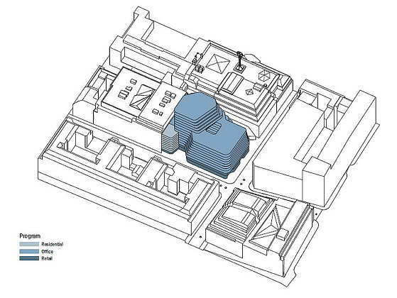 Hästen 21 Stockholm Program : Diagram © Schmidt Hammer Lassen Architects