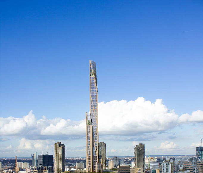 The Barbicam skyscraper concept by Cambridge University, PLP Architecture and Smith and Wallwork Engineers : Photo © University of Cambridge