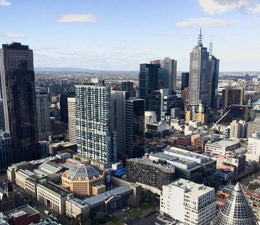 State Library Victoria Aerial View, Melbourne, Australia : Photo © Jeremy Foo, courtesy of Schmidt Hammer Lassen Architects
