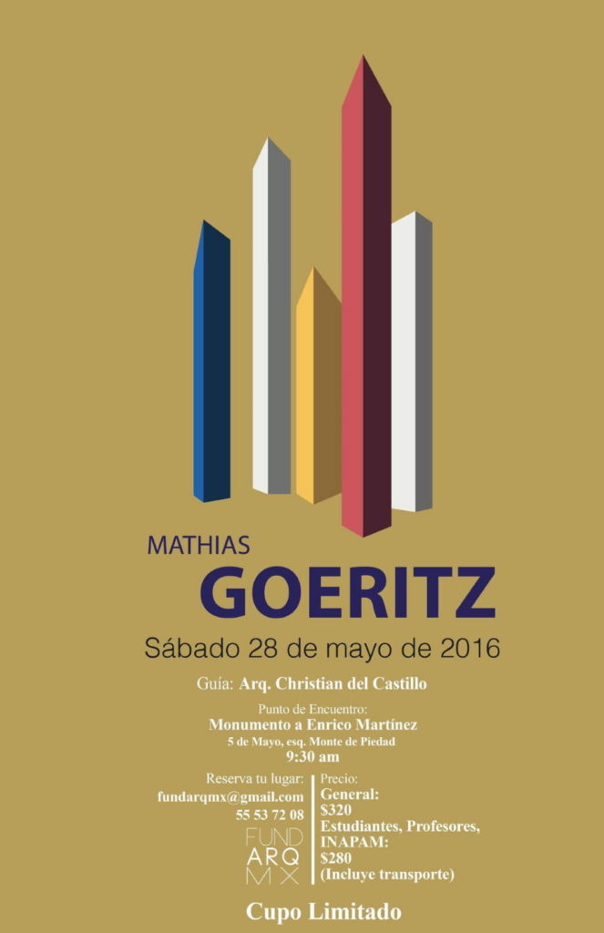 Recorrido por obras de Mathias Goeritz : Poster © FUNDARQMX