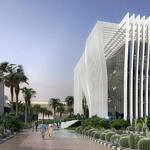 Universidad de Tel Aviv Perspective View from Western Gate : Render © Atelier d’Architecture Michel Remon