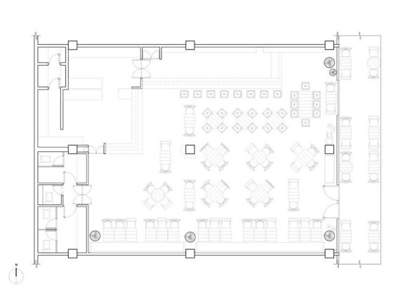 Cantina La Federal Puerto Vallarta diseñado por PASQUINEL Studio : Dibujo © Pasquinel Studio