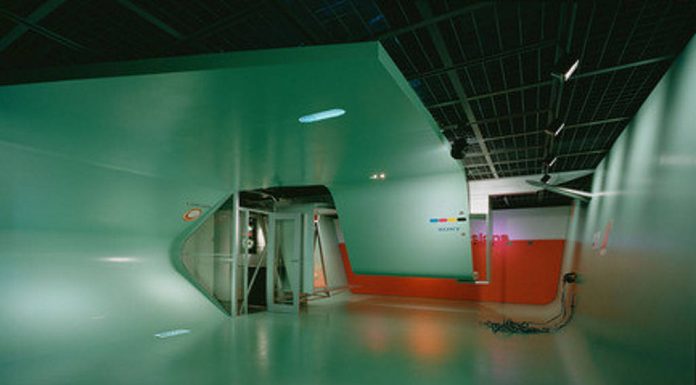 Neil Denari, Interrupted Projections: Installation view, 1996. AP168 Neil Denari records, Canadian Centre for Architecture, Montreal. Gift of Neil Denari. Photograph © Fuijitsuka Misumasa