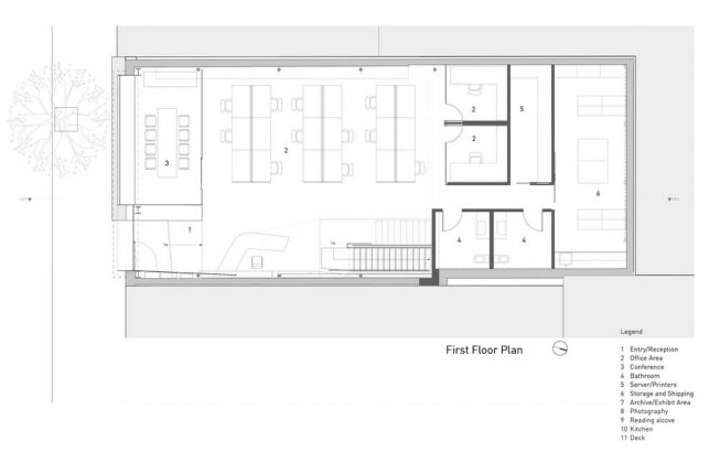 Hybrid Design first/ground floor plan by Terry & Terry Architecture : Drawing © Terry & Terry Architecture