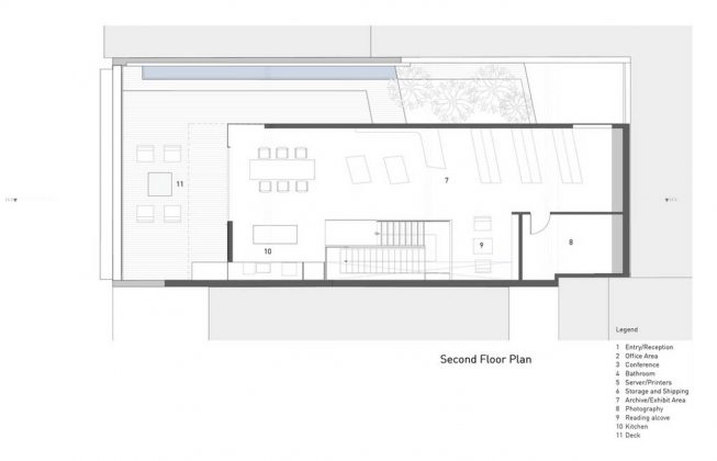 Hybrid Design second floor plan by Terry & Terry Architecture : Drawing © Terry & Terry Architecture