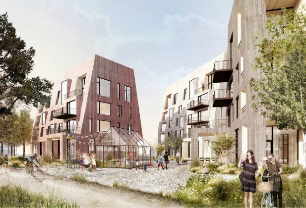 Örnsro Timber Town by C.F. Møller Architects in Örebro : Photo © C.F. Møller Architects