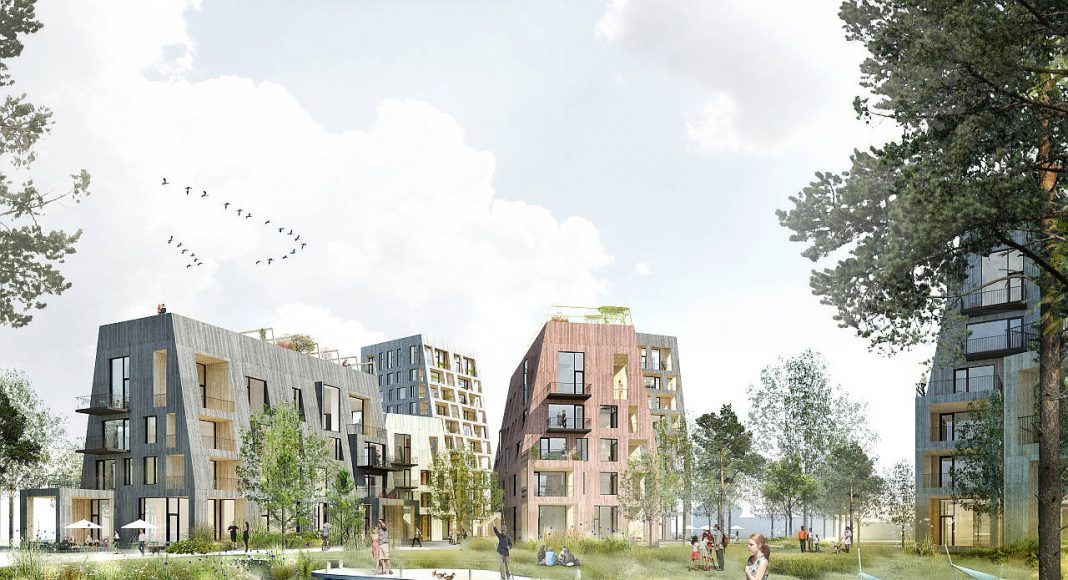 Örnsro Timber Town by C.F. Møller Architects in Örebro : Photo © C.F. Møller Architects