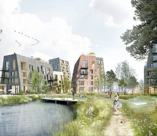 Örnsro Timber Town by C.F. Møller Architects in Örebro : Photo © C.F. Møller Architects