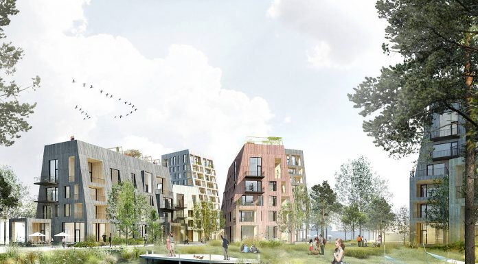 Örnsro Timber Town by C.F. Møller Architects in Örebro : Photo © C.F. Møller Architects