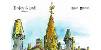 Enjoy Gaudí, Colección: Sketch Guides, Textos e ilustraciones, Swansky, coedición con: Zahorí de Ideas y la Direcció d’Imatge i Serveis Editorials : Photo © Barcelona Llibres