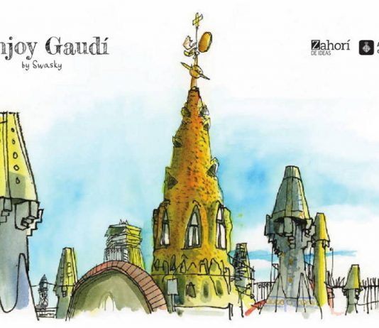 Enjoy Gaudí, Colección: Sketch Guides, Textos e ilustraciones, Swansky, coedición con: Zahorí de Ideas y la Direcció d’Imatge i Serveis Editorials : Photo © Barcelona Llibres