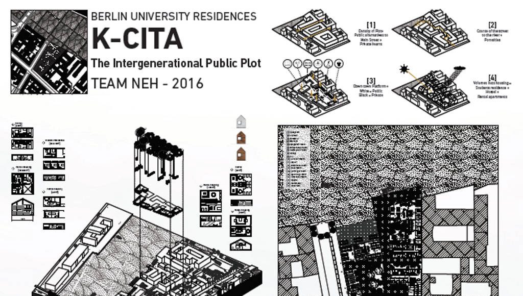 Mención de Honor para Jóvenes Arquitectos del Concurso Berlín University Residences