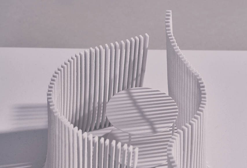 Serpentine Summer House 2016 designed by Asif Khan : Architectural model © Asif Khan