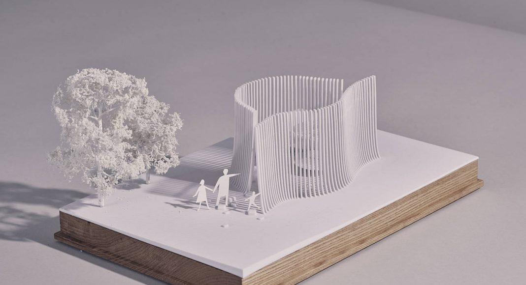 Serpentine Summer House 2016 designed by Asif Khan : Architectural model © Asif Khan