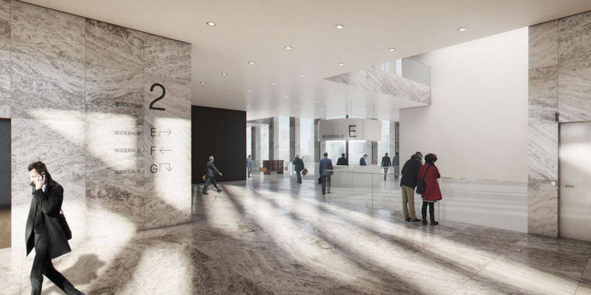 New Amsterdam Courthouse Interior by KAAN Architecten : Render © Beauty & The Bit and © KAAN Architecten