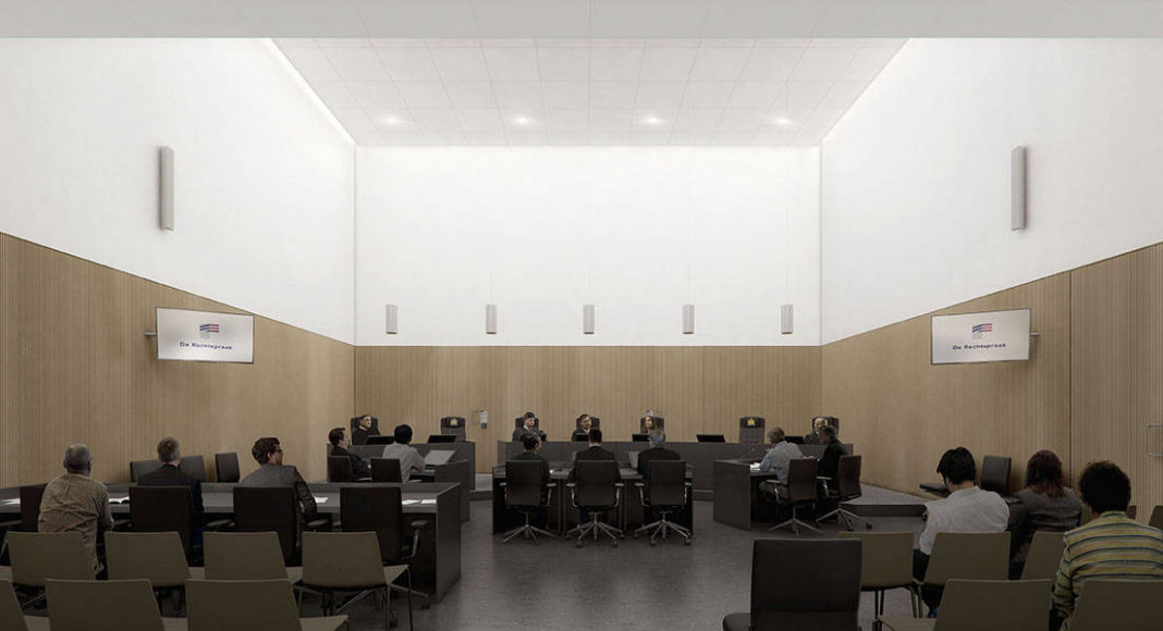 New Amsterdam Courthouse Courtroom by KAAN Architecten : Render © Beauty & The Bit and © KAAN Architecten