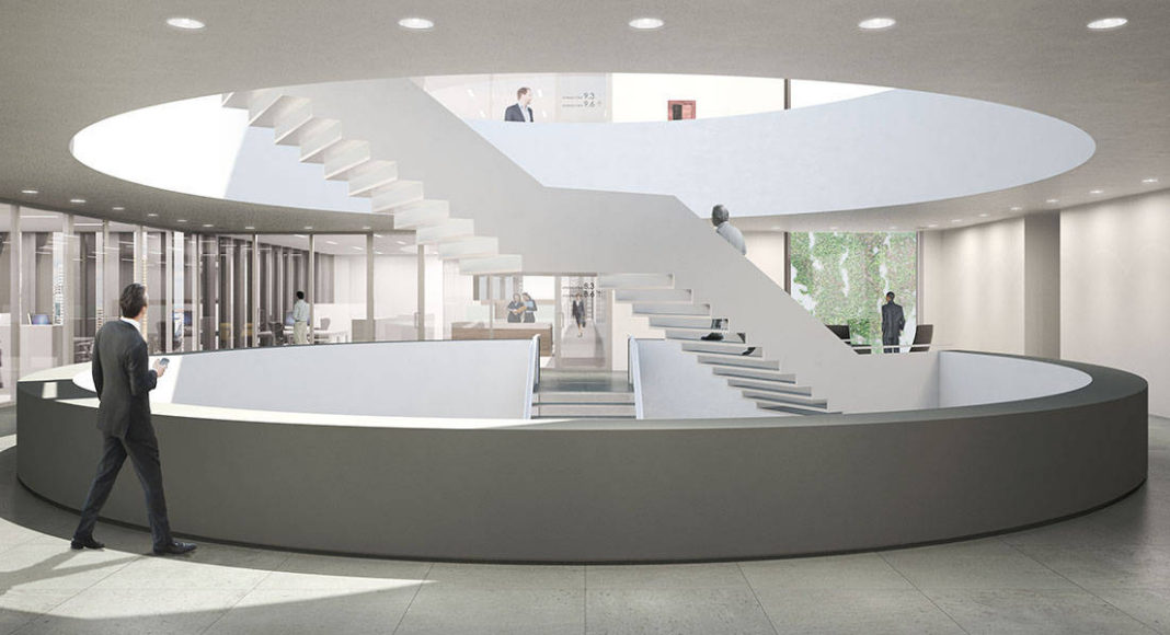 New Amsterdam Courthouse Stairs by KAAN Architecten : Render © Beauty & The Bit and © KAAN Architecten