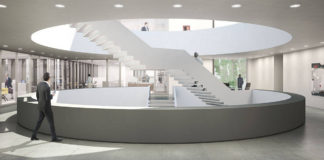 New Amsterdam Courthouse Stairs by KAAN Architecten : Render © Beauty & The Bit and © KAAN Architecten