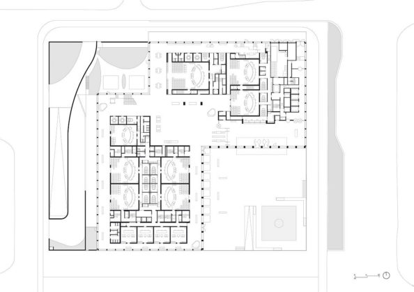 New Amsterdam Courthouse Level 00 by KAAN Architecten : Drawing © KAAN Architecten