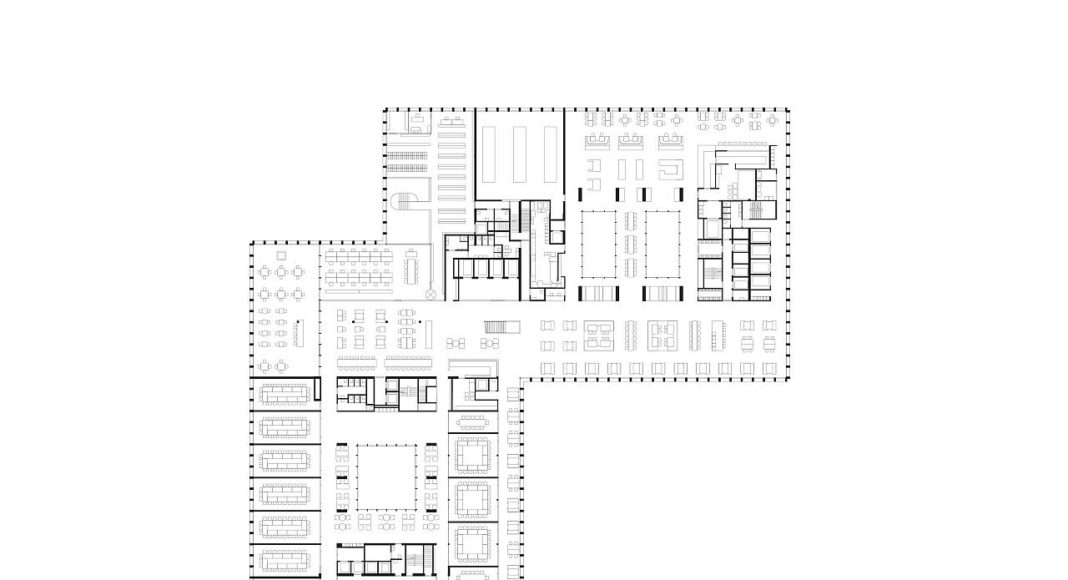 New Amsterdam Courthouse Level 05 by KAAN Architecten : Drawing © KAAN Architecten