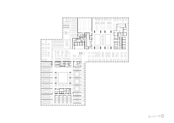 New Amsterdam Courthouse Level 05 by KAAN Architecten : Drawing © KAAN Architecten