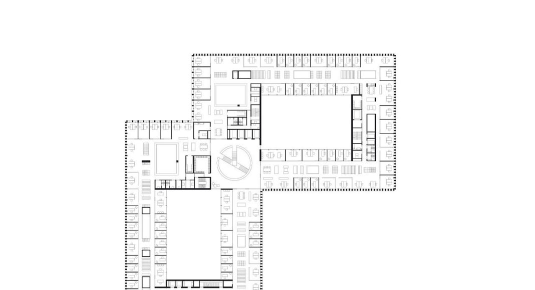 New Amsterdam Courthouse Level 08 by KAAN Architecten : Drawing © KAAN Architecten