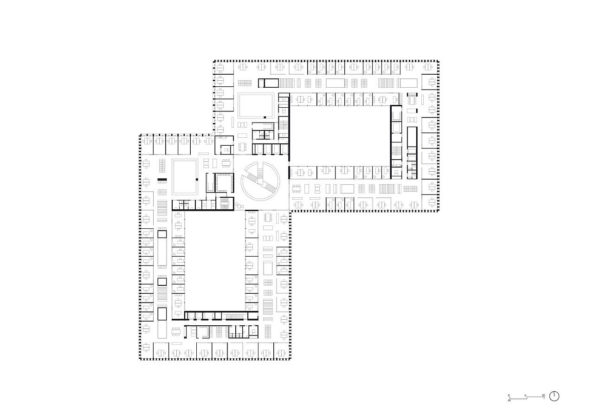 New Amsterdam Courthouse Level 08 by KAAN Architecten : Drawing © KAAN Architecten