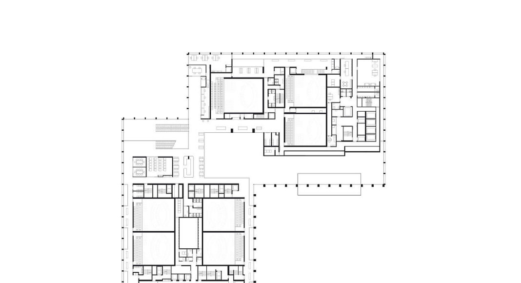 New Amsterdam Courthouse Level 01 by KAAN Architecten : Drawing © KAAN Architecten