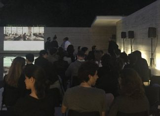 Pantalla Pabellón. Ciclo de cine en el Pabellón Mies van der Rohe : Fotografía © Fundació Mies van der Rohe