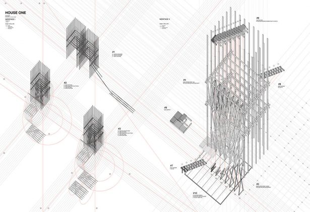 HOUSE ONE Montage : Drawing © ALICE EPFL