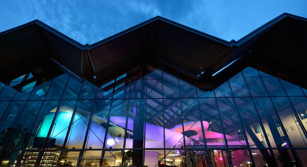 Exterior of nest by night : Photo credit © Mike Bink