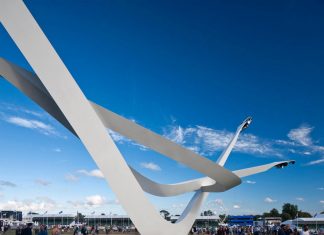 BMW Centenary Sculpture Goodwood Festival of Speed 2016 by Gerry Judah : Photo credit © David Barbour