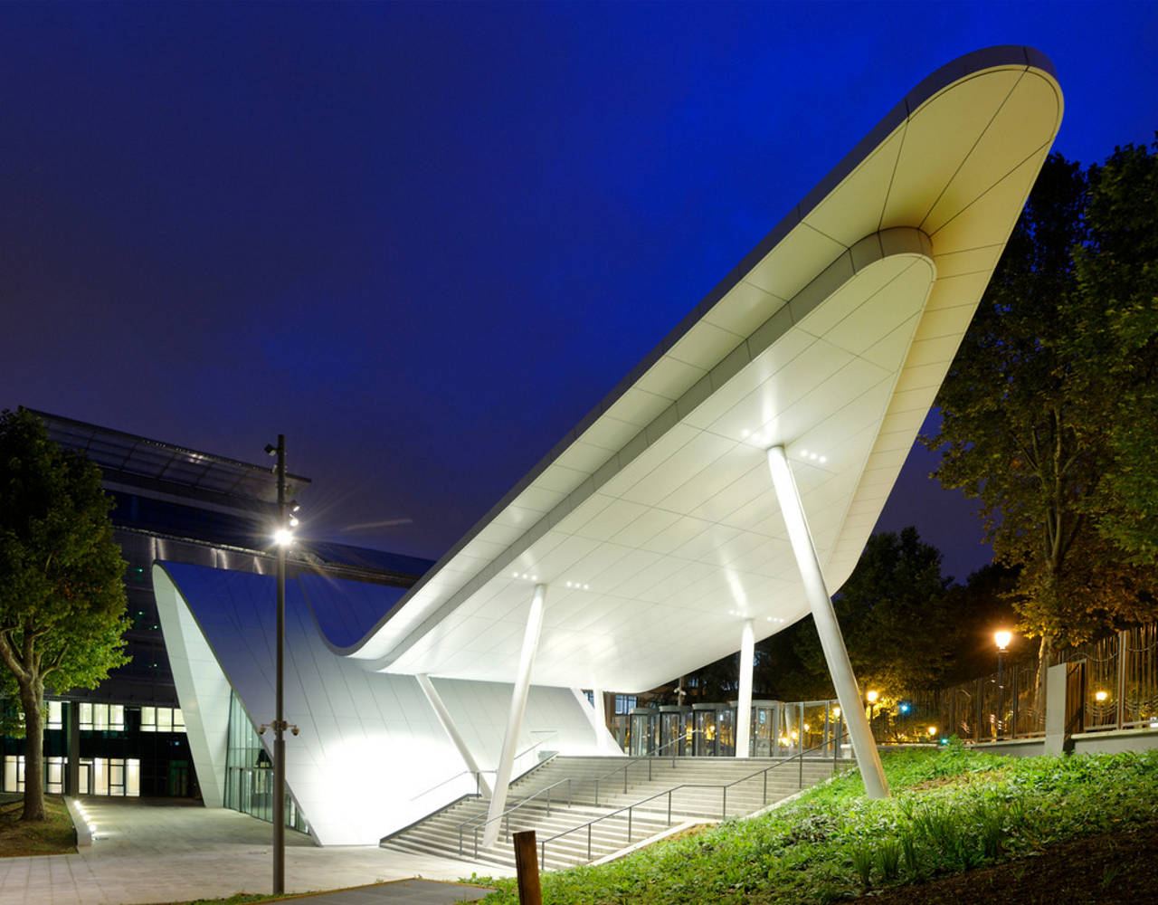 Evergreen campus reception pavilion by Arte Charpentier Architectes : Photo © Augusto Da Silva