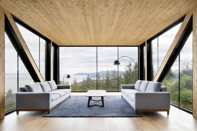 Chalet Blanche, Cap à l'aigle diseñada por ACDF Architecture : Photo credit © Adrien Williams