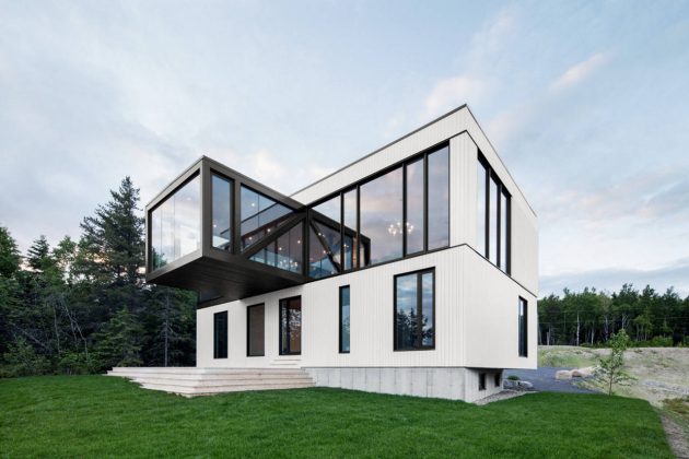 Chalet Blanche, Cap à l'aigle diseñada por ACDF Architecture : Photo credit © Adrien Williams