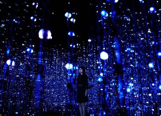 Crystal Universe Instalación Digital Interactiva by teamLab : Photo © teamLab Inc.