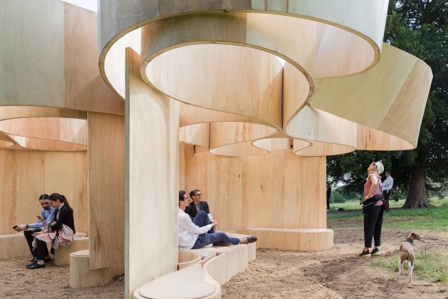 Serpentine Summer House 2016 designed by Barkow Leibinger; (10 June – 9 October) : Photo © Iwan Baan