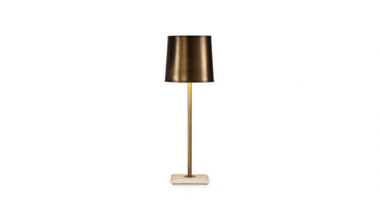 Astor Brass Buffet Lamp : Photo © Crate & Barrel