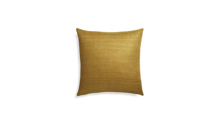 Michaela Gold Pillow : Photo © Crate & Barrel