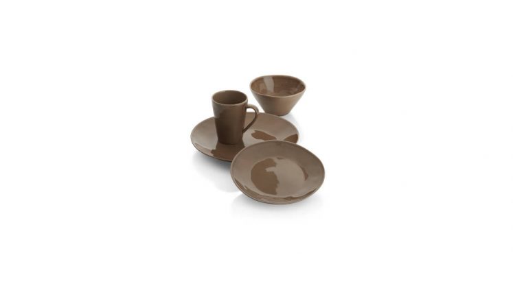 Marin Taupe Color 4 Pc Place setting : Photo © Crate & Barrel