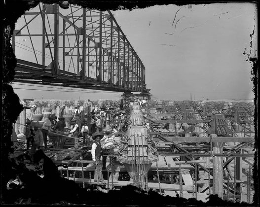 Obras hidráulicas para la Ciudad de México. 1909 : Fotografía © INAH.SINAFO.FN