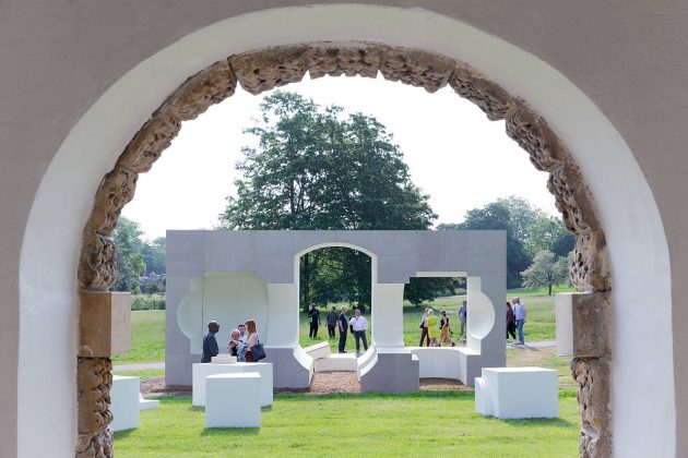 Serpentine Summer House 2016 designed by Kunlé Adeyemi (NLÉ); (10 June – 9 October); Photo © Iwan Baan