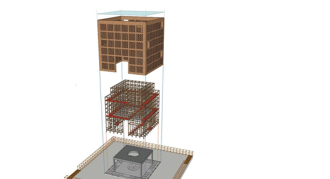 Terra Cotta Studio Architecture Diagram by Tropical Space : Drawing © TROPICAL SPACE