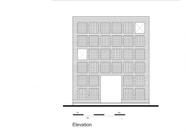 Terra Cotta Studio Elevation by Tropical Space : Drawing © TROPICAL SPACE