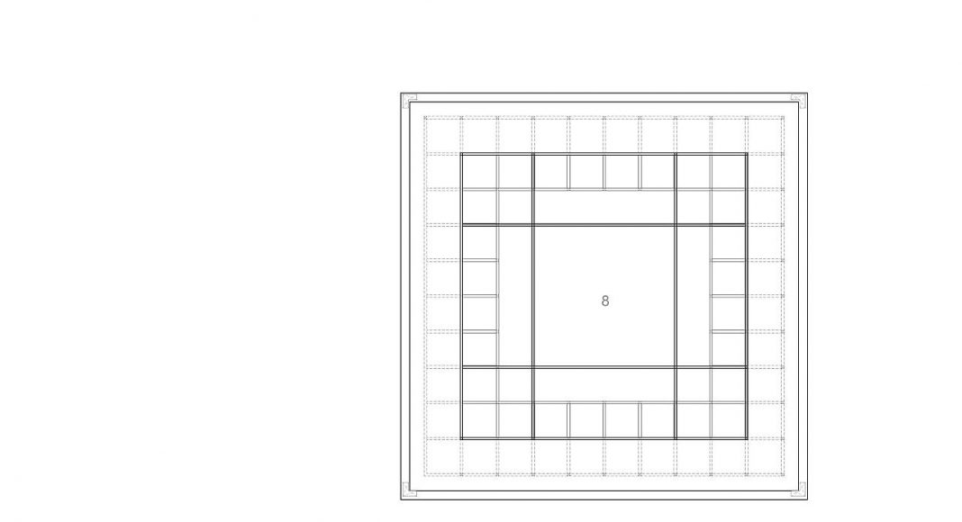 Terra Cotta Studio Roof Plan by Tropical Space : Drawing © TROPICAL SPACE