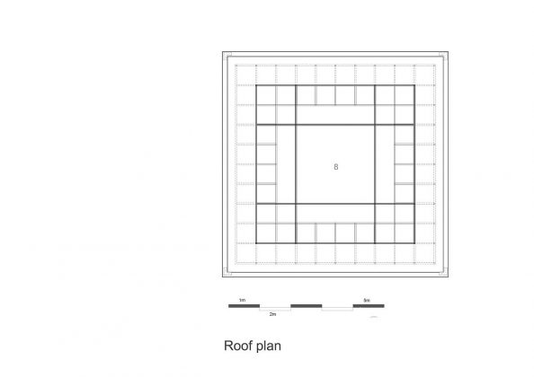 Terra Cotta Studio Roof Plan by Tropical Space : Drawing © TROPICAL SPACE