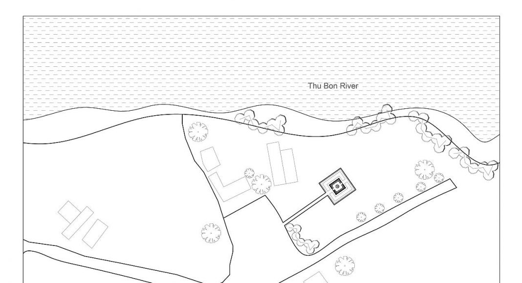 Terra Cotta Studio Site Plan by Tropical Space : Drawing © TROPICAL SPACE