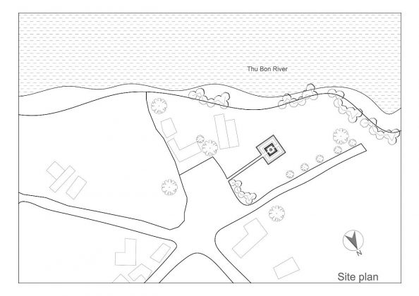 Terra Cotta Studio Site Plan by Tropical Space : Drawing © TROPICAL SPACE